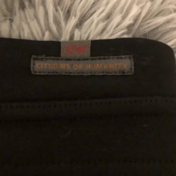 CITIZENS OF HUMANITY JEANS BLACK MANNER TAB FRONT PENCIL KNIT SKIRT SIZE 28 - Picture 6 of 10